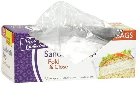 Amazon.com: Sandwich Bags Value Pack 800 Count Fold & Close Bags
